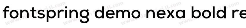 fontspring demo nexa bold regular字体转换